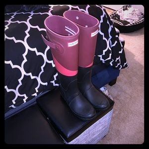 Hunter tall rain boots